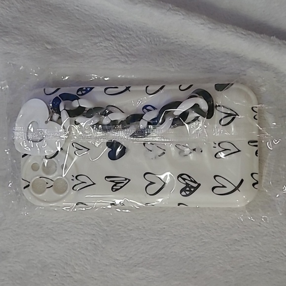 Graffiti Simple Sketch Love Heart Bracelet Soft Case for iPhone 11 Pro Max - Picture 1 of 3